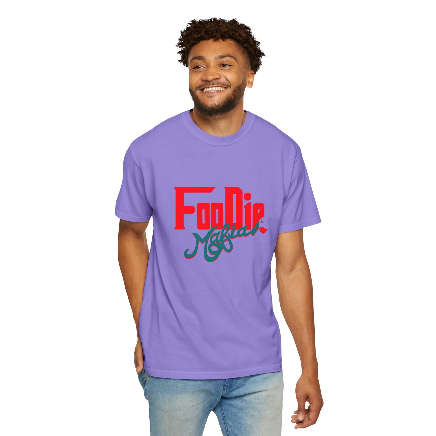 L.O.E.F Red Foodie Mafia Unisex Tee Shirt (Teal)
