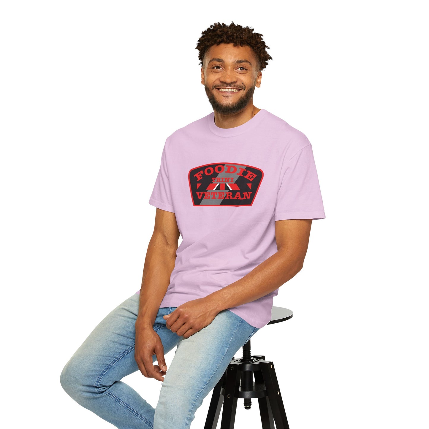 L.O.E.F Foodie Veteran TRINI Unisex Tee Shirt (Red)
