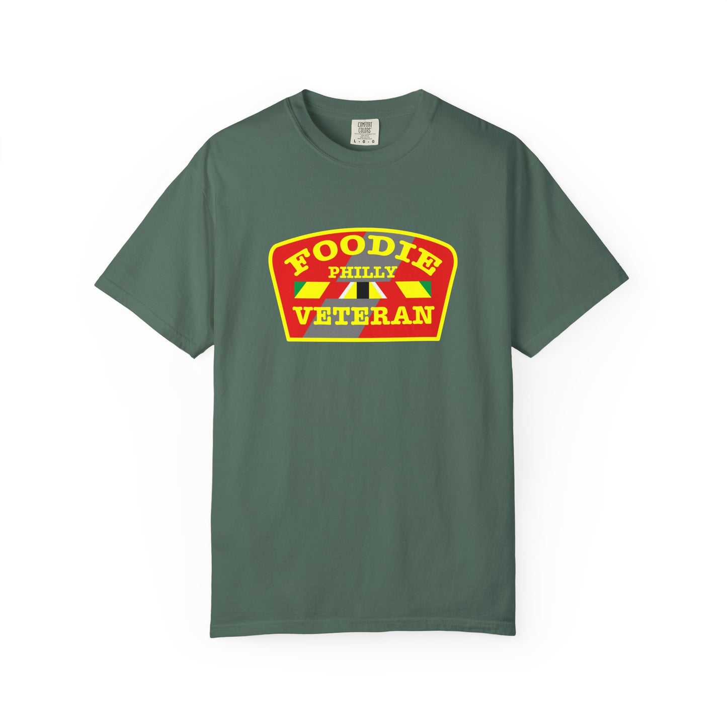 L.O.E.F Foodie Veteran PHILLY Unisex Tee Shirt (Yellow)