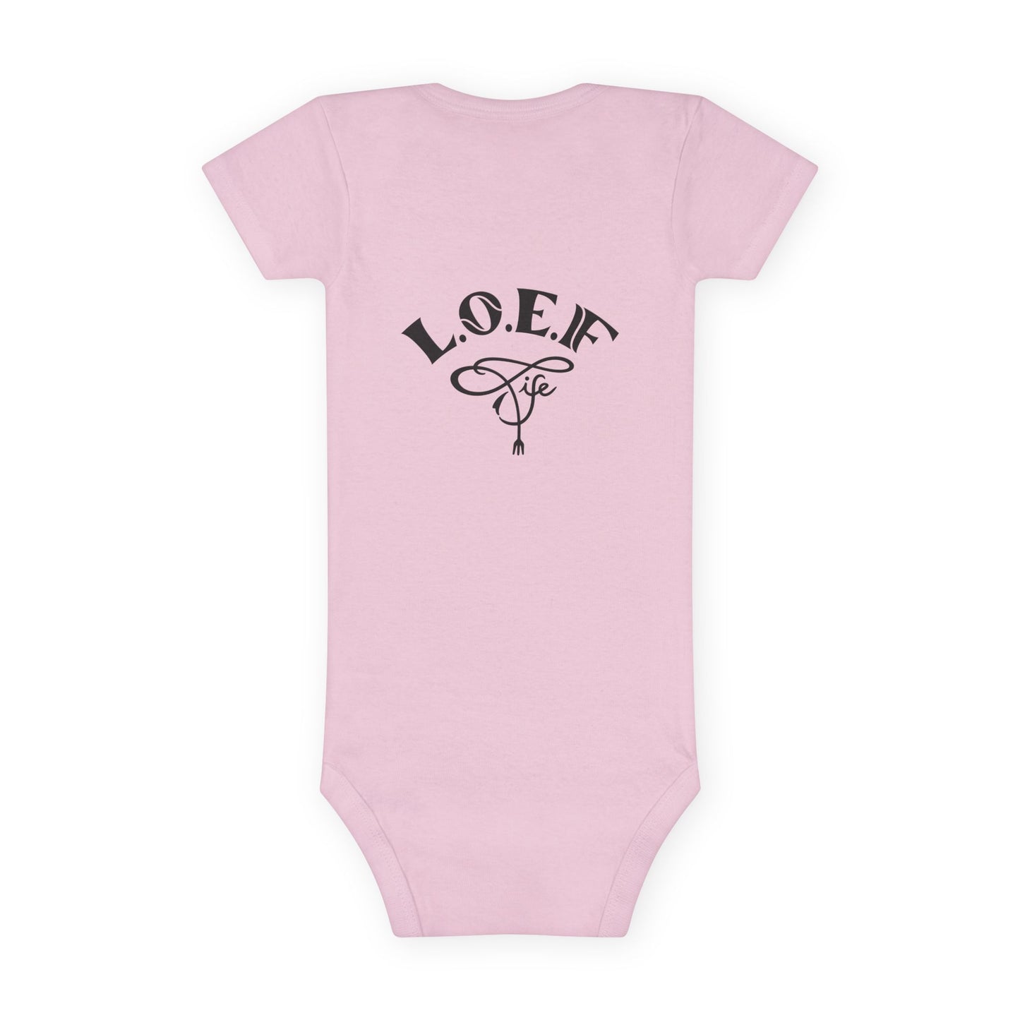 L.O.E.F Foodie 4Life Baby Bodysuit  (Fuchsia)