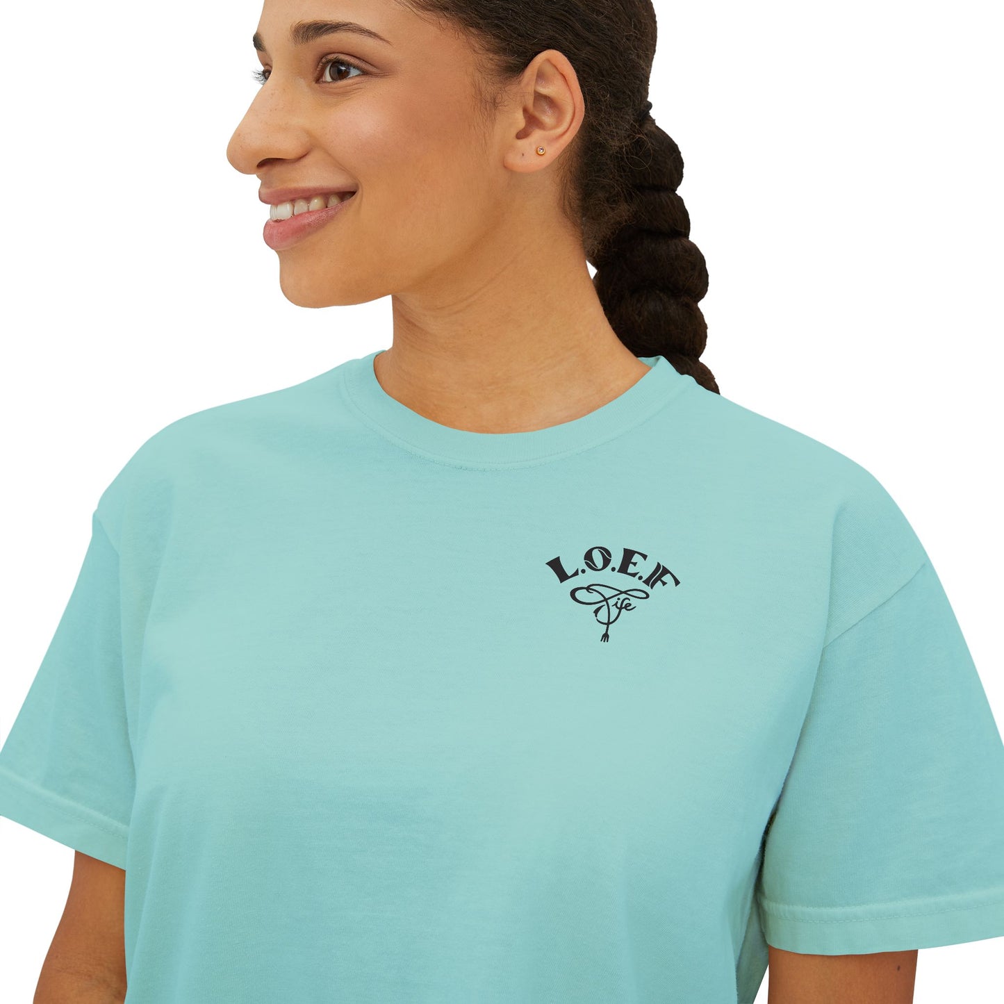 L.O.E.F Foodie 4Life Certified Boxy Tee (Fuchsia)