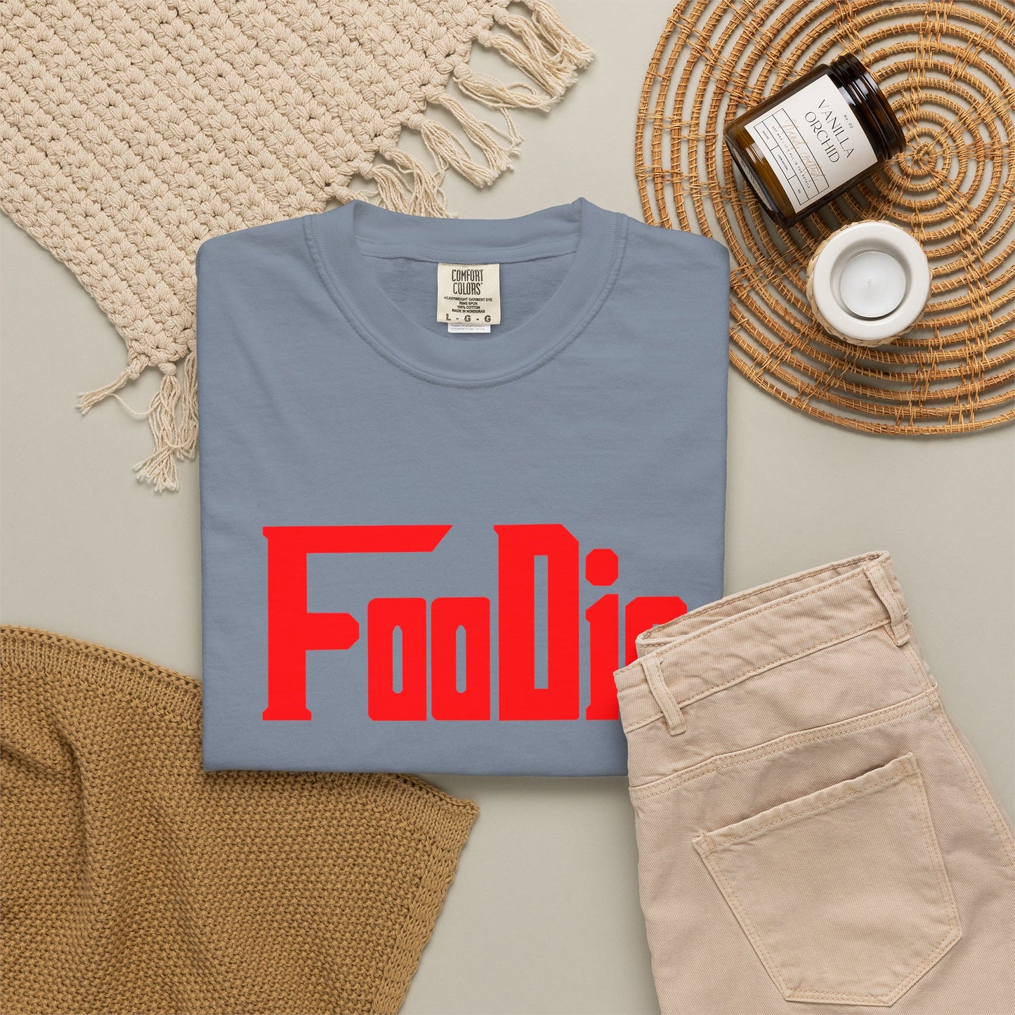 L.O.E.F Foodie Unisex Tee Shirt (Fiery Red)
