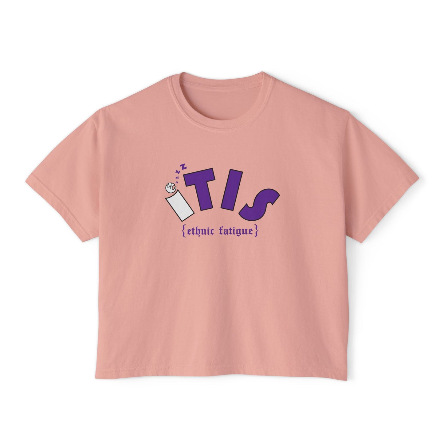 L.O.E.F ITIS Women Boxy Tee (Purple)