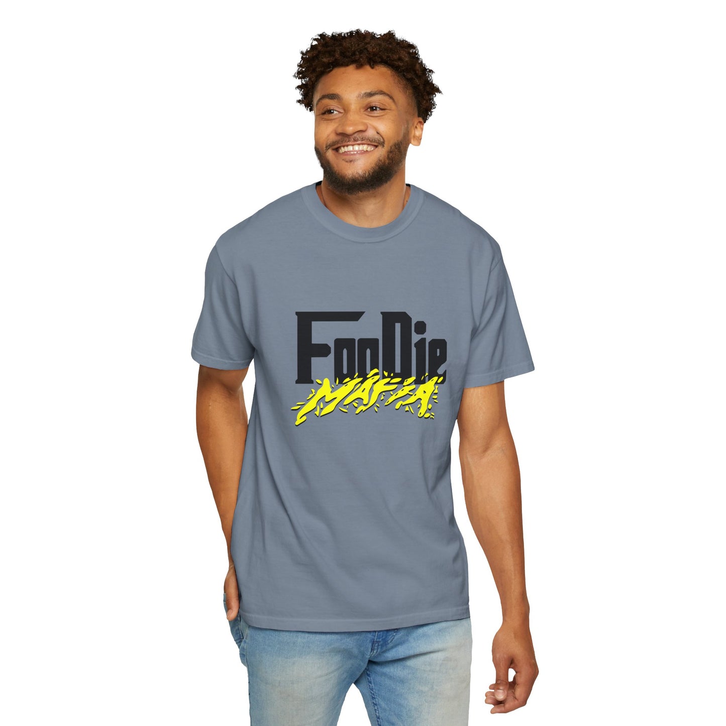 L.O.E.F Foodie Mafia Unisex Tee Shirt (Bright Yellow)