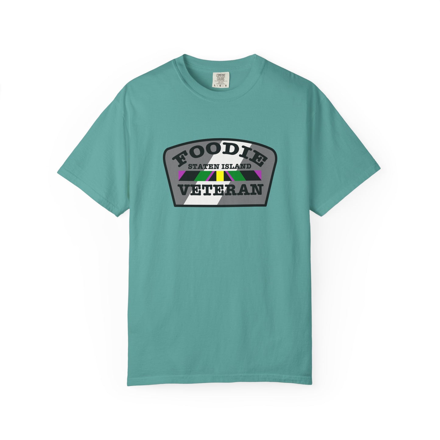 L.O.E.F Foodie Veteran Staten Island Unisex Tee Shirt (Gray)