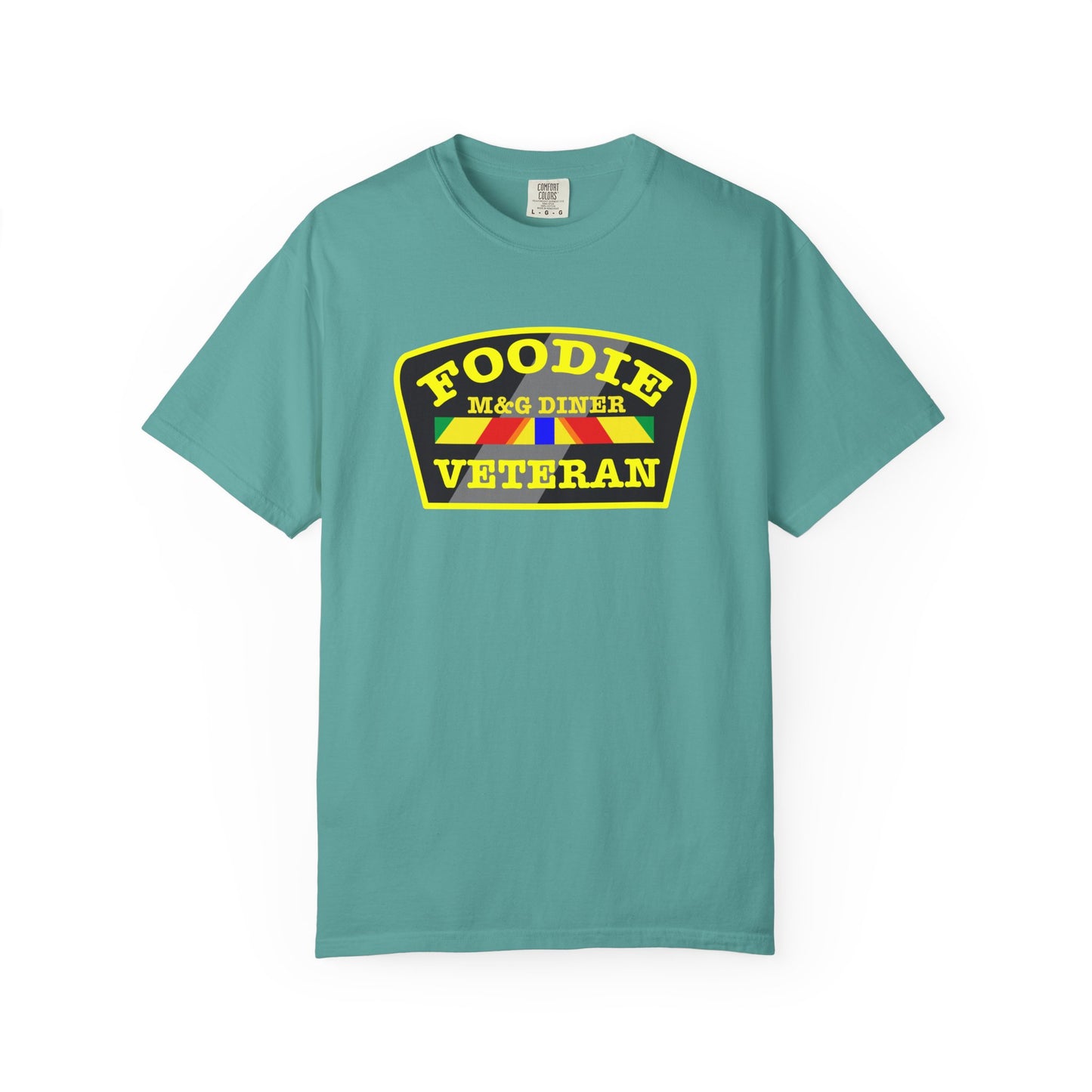 L.O.E.F Foodie Veteran M&G DINER Unisex Tee Shirt (Yellow)