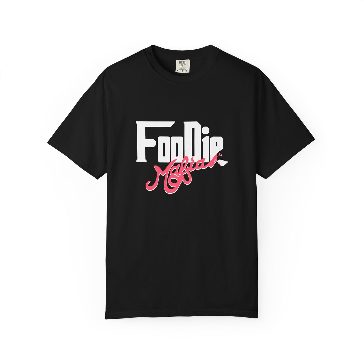 L.O.E.F White Foodie Mafia Unisex Tee shirt (Fiery Red)