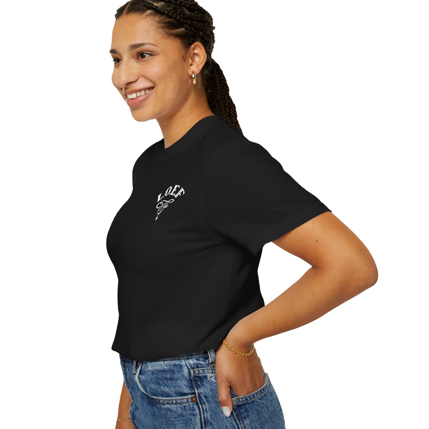 L.O.E.F LIFESTYLE OF EVERYDAY FOODIES Unisex Tee Shirt (White)