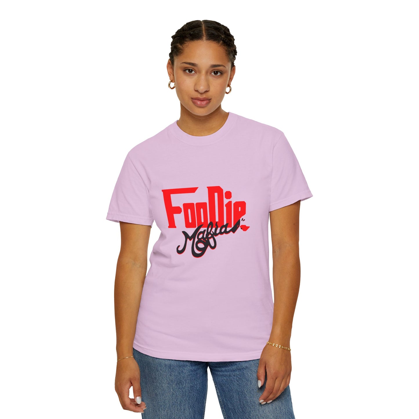 L.O.E.F Red Foodie Mafia Unisex Tee shirt (Black)