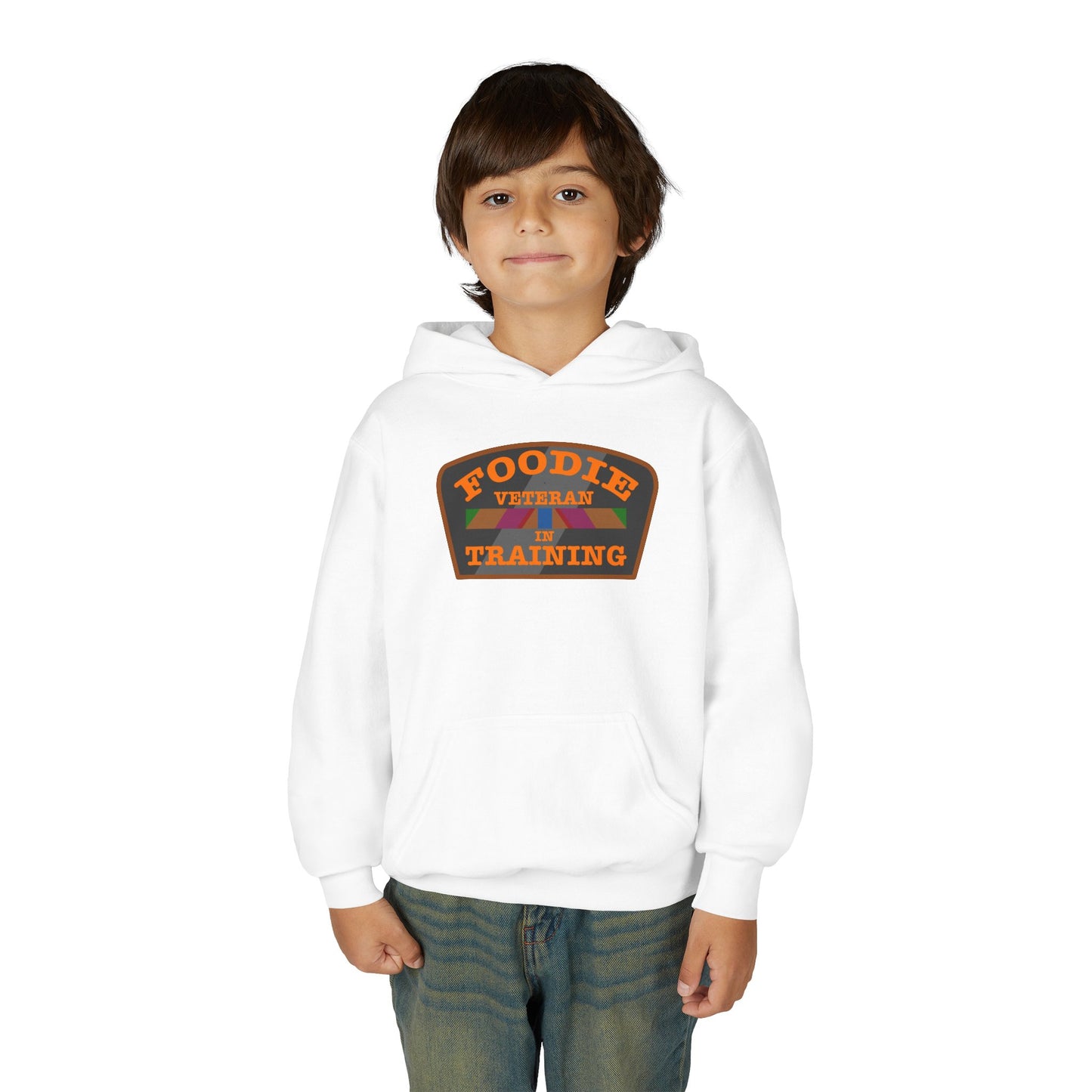 L.O.E.F Foodie Veteran In Training Kids Hoodie (Orange)