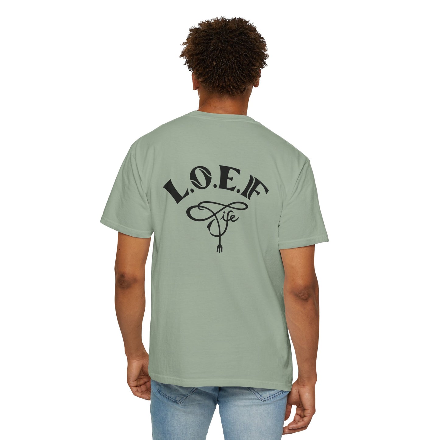 L.O.E.F Foodie 4Life Vegan Unisex Tee Shirt (Fiery Red)