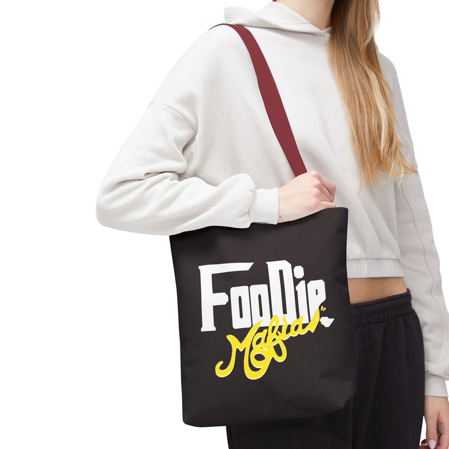 L.O.E.F White Foodie Mafia Tote Bag (Yellow)