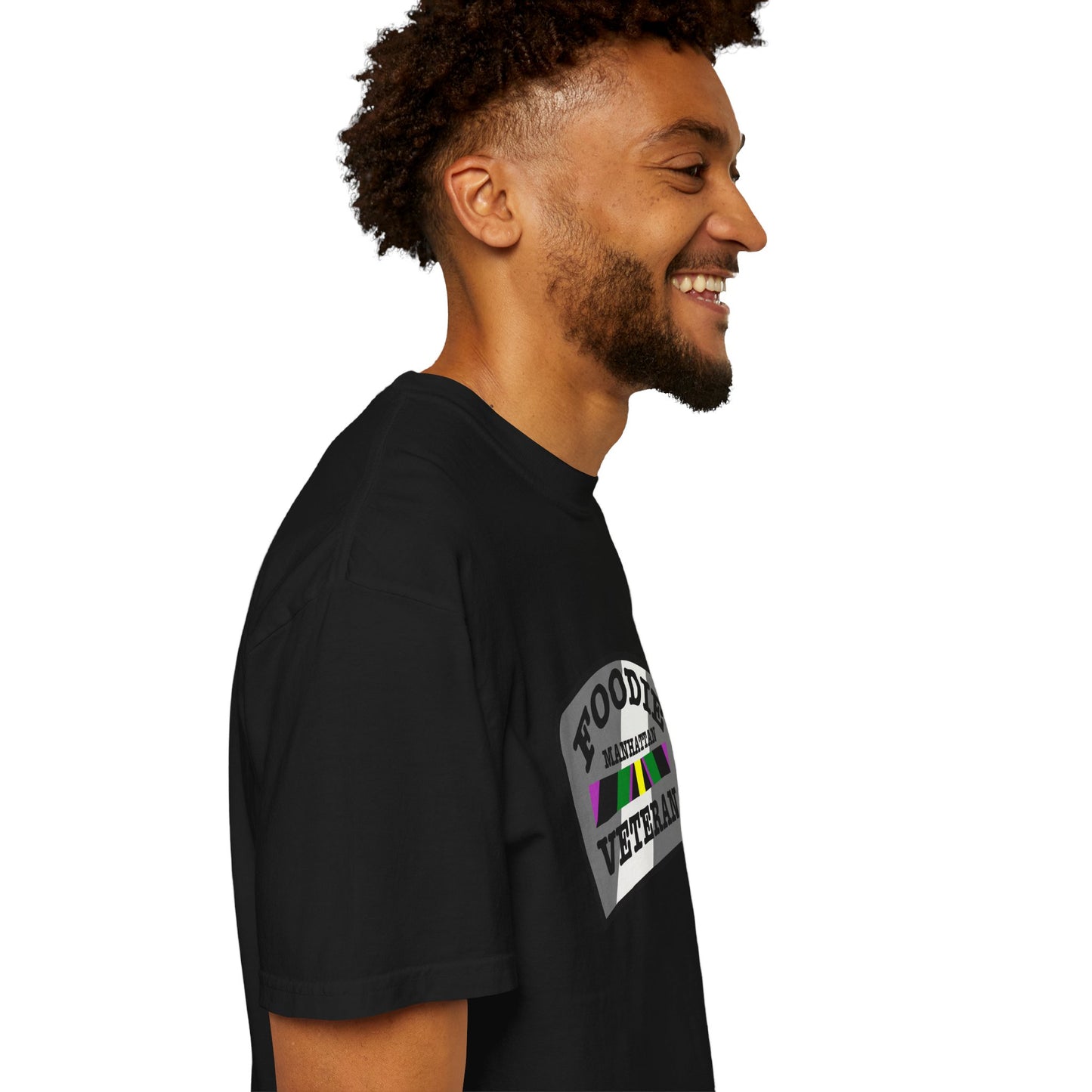L.O.E.F Foodie Veteran Manhattan Unisex Tee Shirt (Gray)