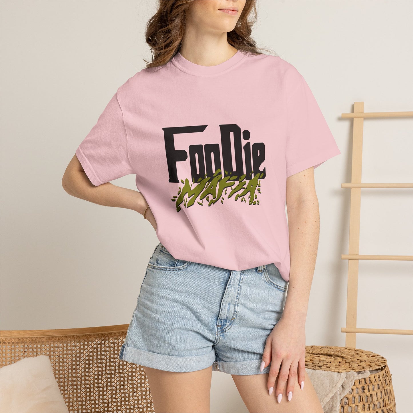 L.O.E.F Foodie Mafia Tee Shirt (Olive Green)