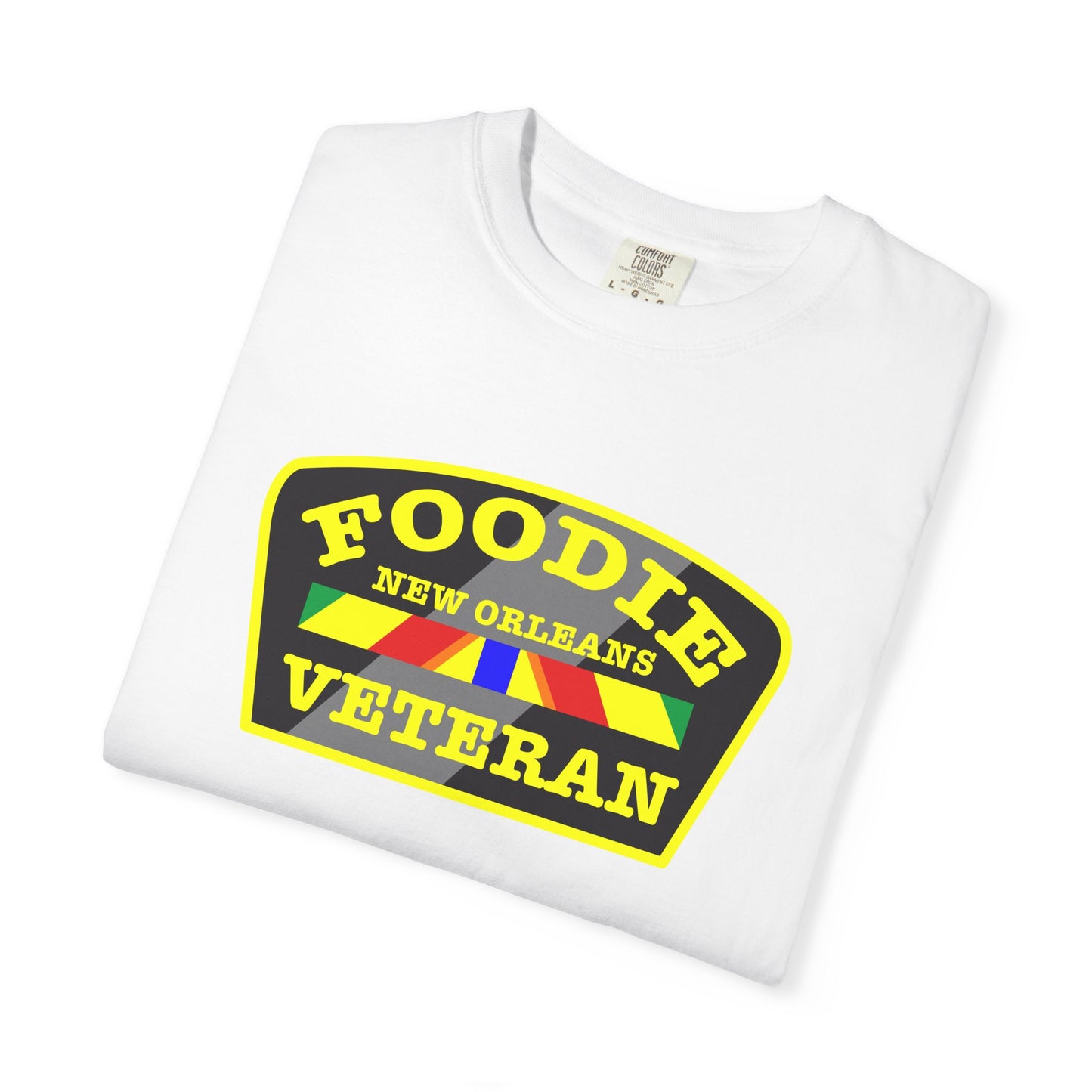 L.O.E.F Foodie Veteran NEW ORLEANS Unisex Tee Shirt (Yellow)