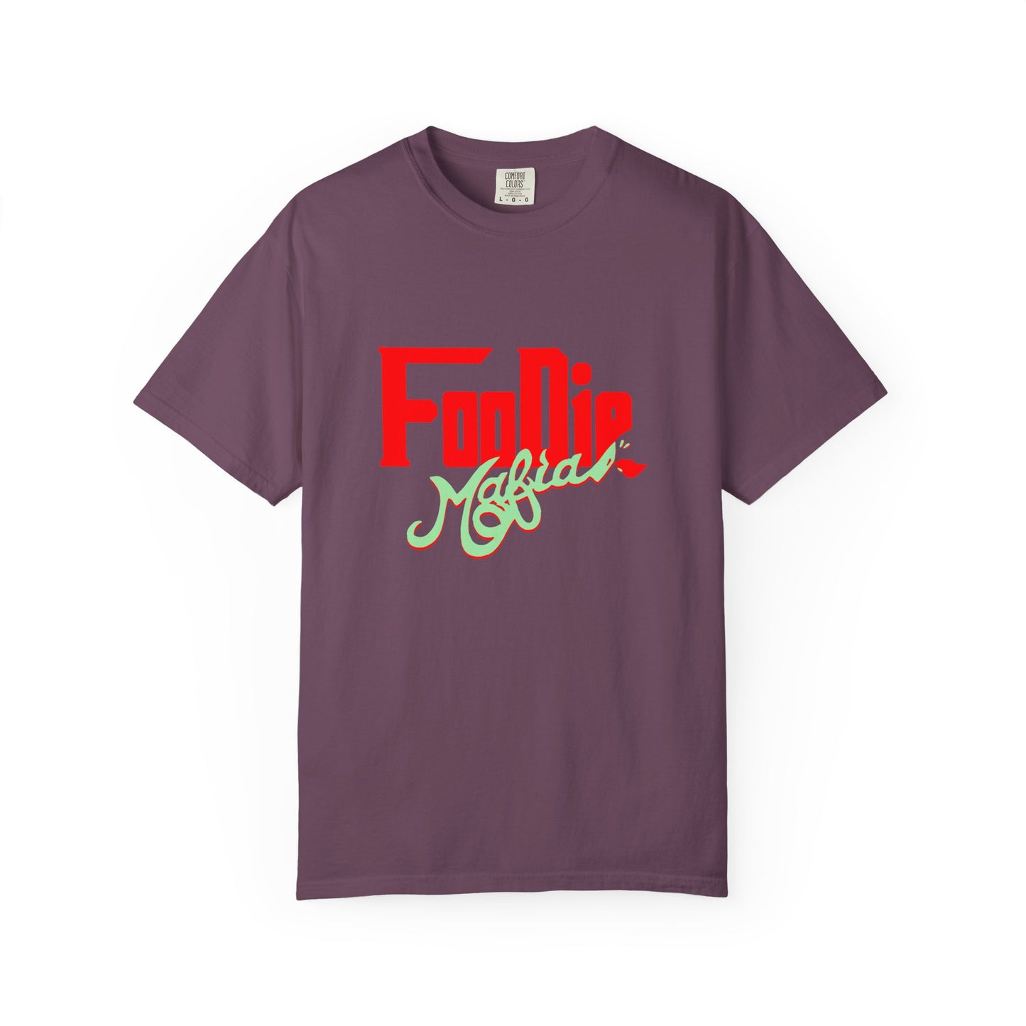 L.O.E.F Red Foodie Mafia Unisex Tee Shirt (Mint Green)