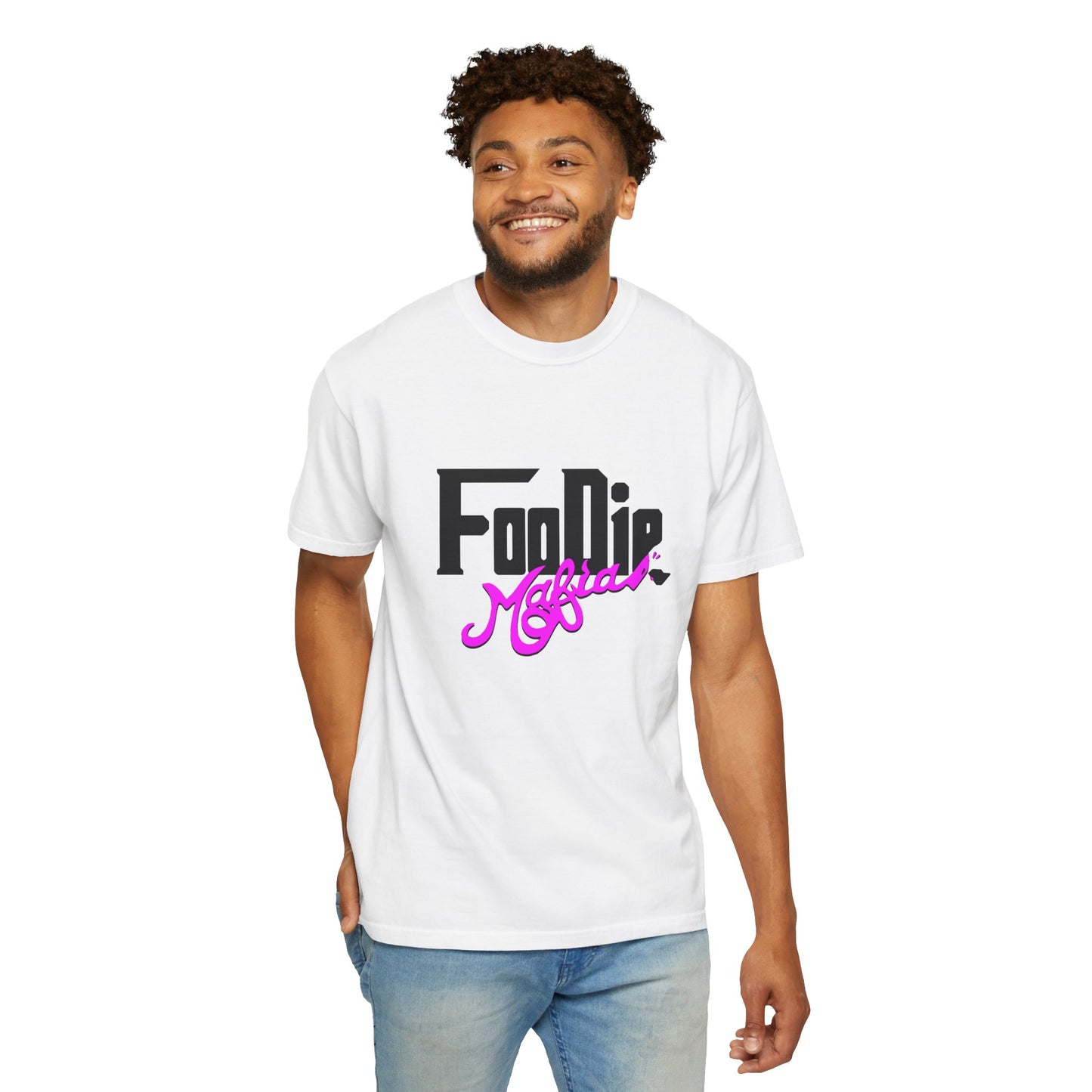 L.O.E.F Foodie Mafia Unisex Tee Shirt (Bright Purple)