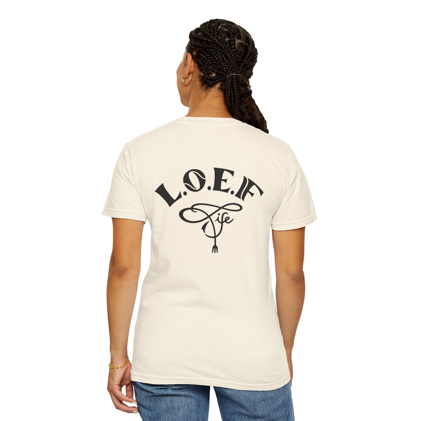 L.O.E.F Foodie 4Life Certified Unisex Tee Shirt (Machalite Green)