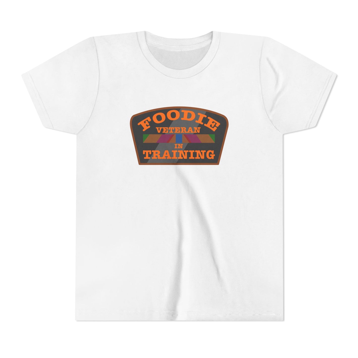 L.O.E.F Foodie Veteran In Training Kids Tee Shirt  (Orange)