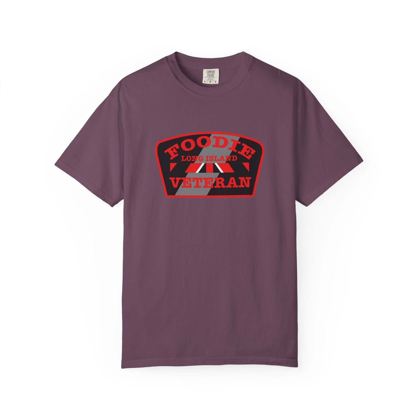 L.O.E.F Foodie Veteran Long Island Unisex Tee Shirt (Red)