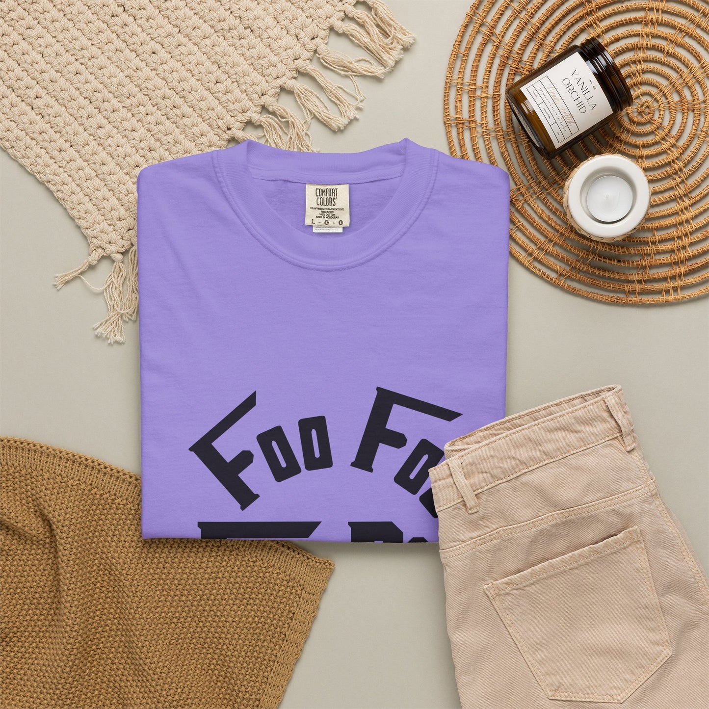 L.O.E.F FOO FOO FOODIE Unisex Tee shirt(Black)