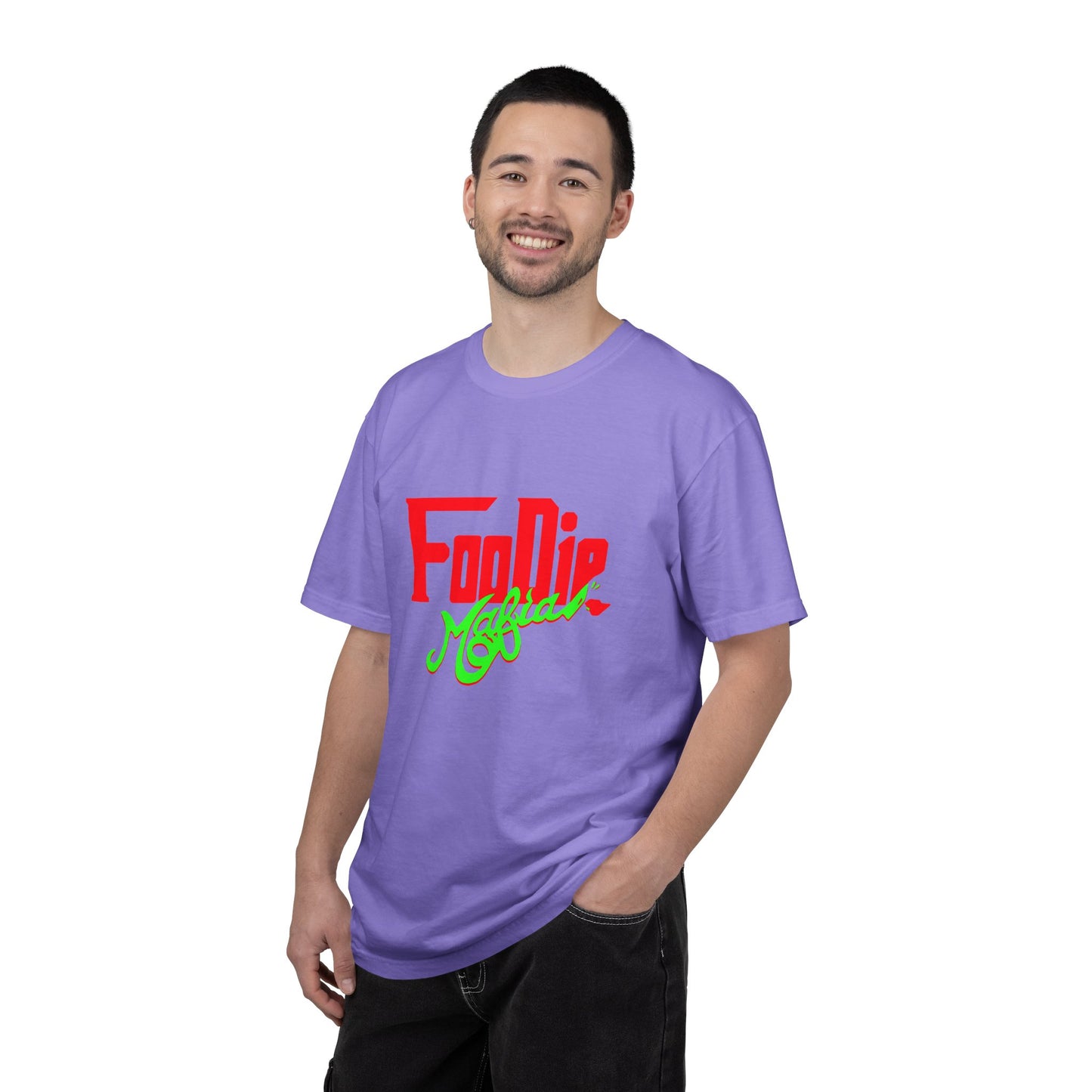 L.O.E.F Red Foodie Mafia Unisex Tee Shirt (Neon Green)