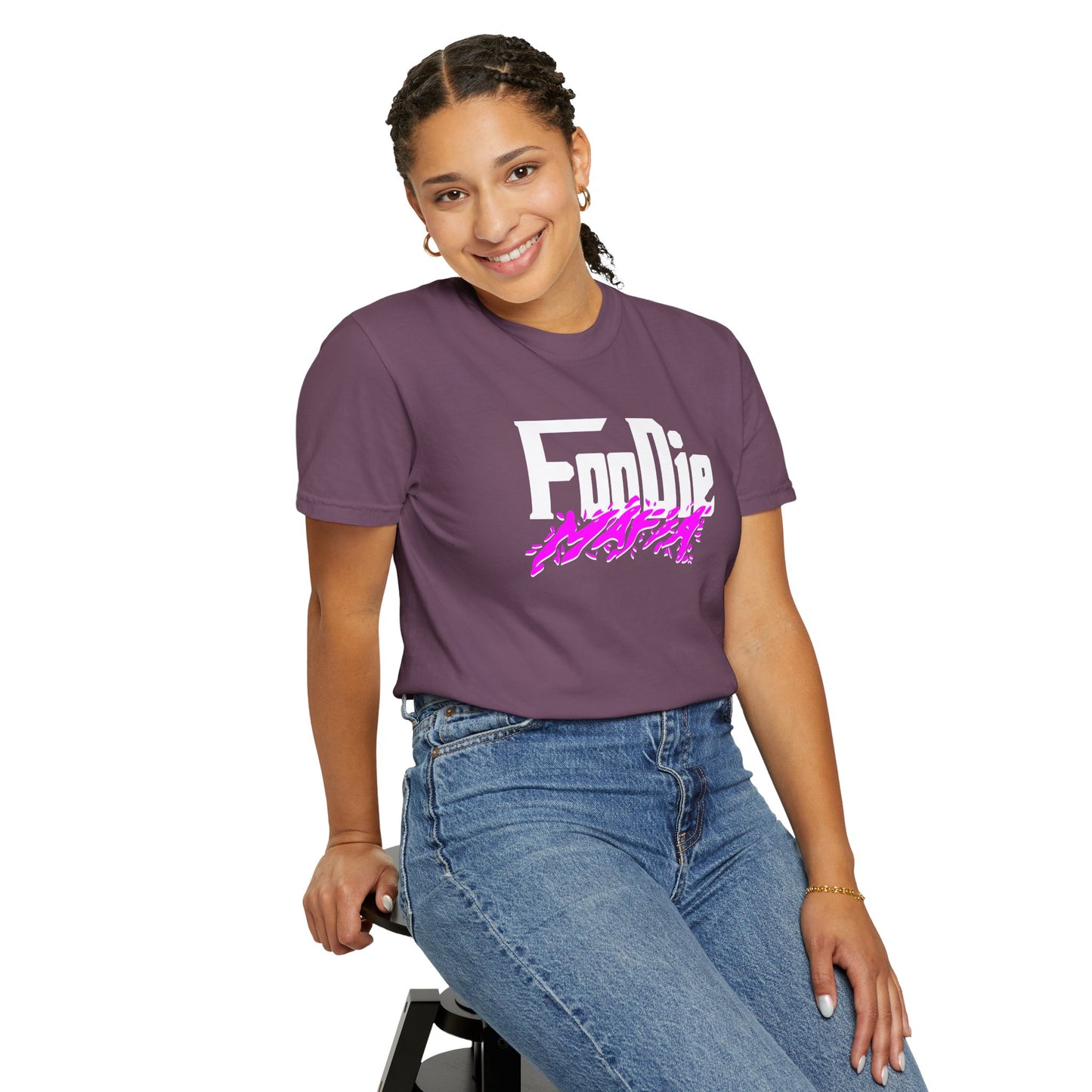 L.O.E.F Foodie Mafia Unisex Tee Shirt  (Purple)