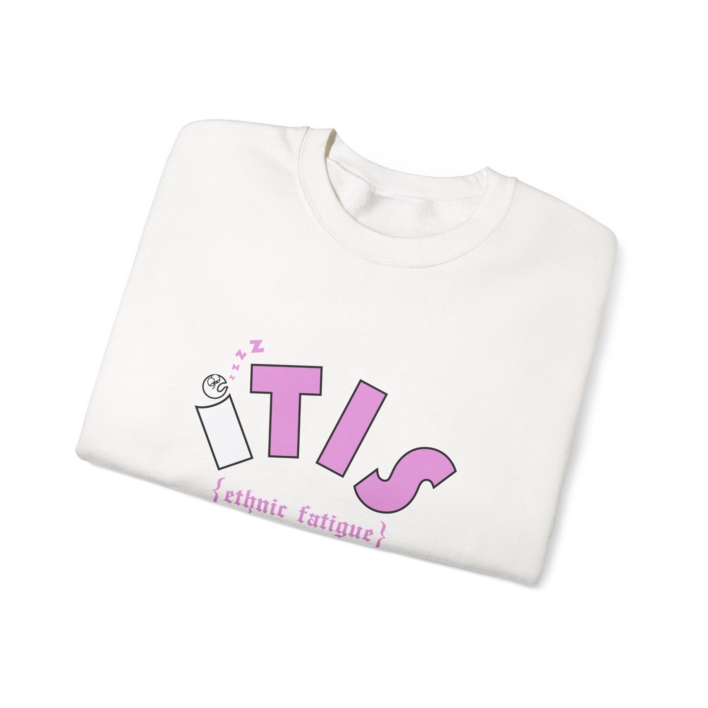 L.O.E.F ITIS Unisex Sweatshirt (White and Pink)