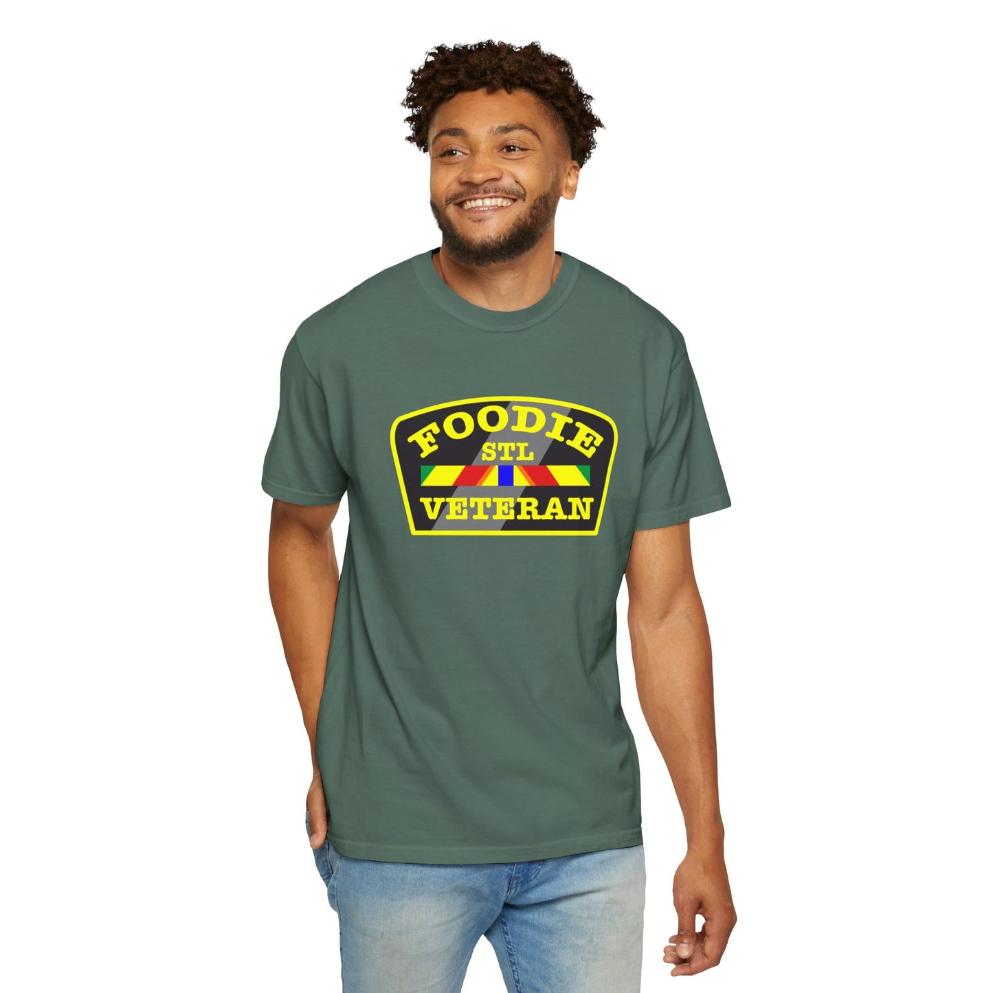 L.O.E.F Foodie Veteran STL Unisex Tee Shirt (Yellow)