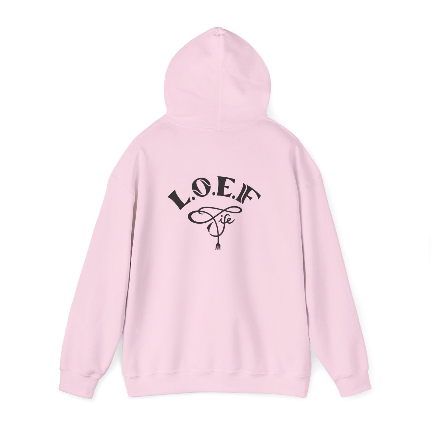 L.O.E.F Foodie 4Life Vegan Hoodie (Fuchsia)