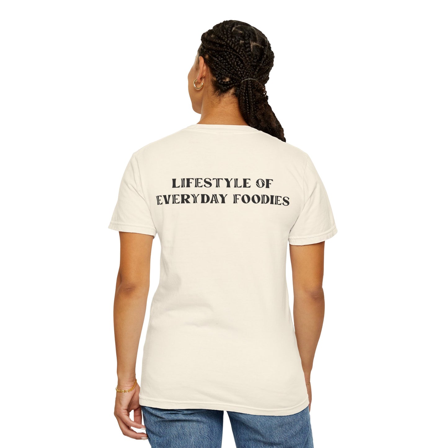 L.O.E.F LIFESTYLE OF EVERYDAY FOODIES Unisex Tee Shirt (Black)