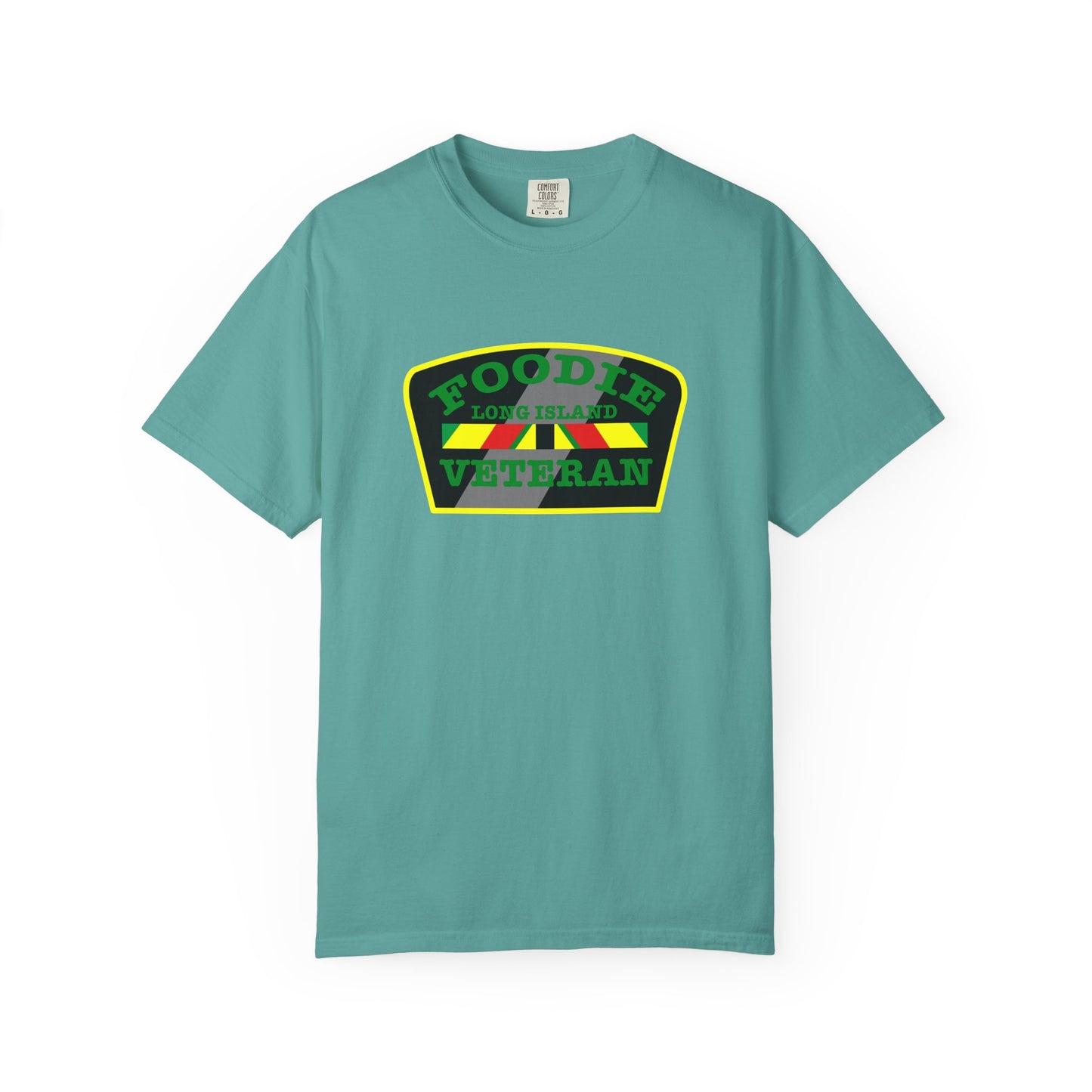 L.O.E.F Foodie Veteran Long Island Unisex Tee Shirt (Green)