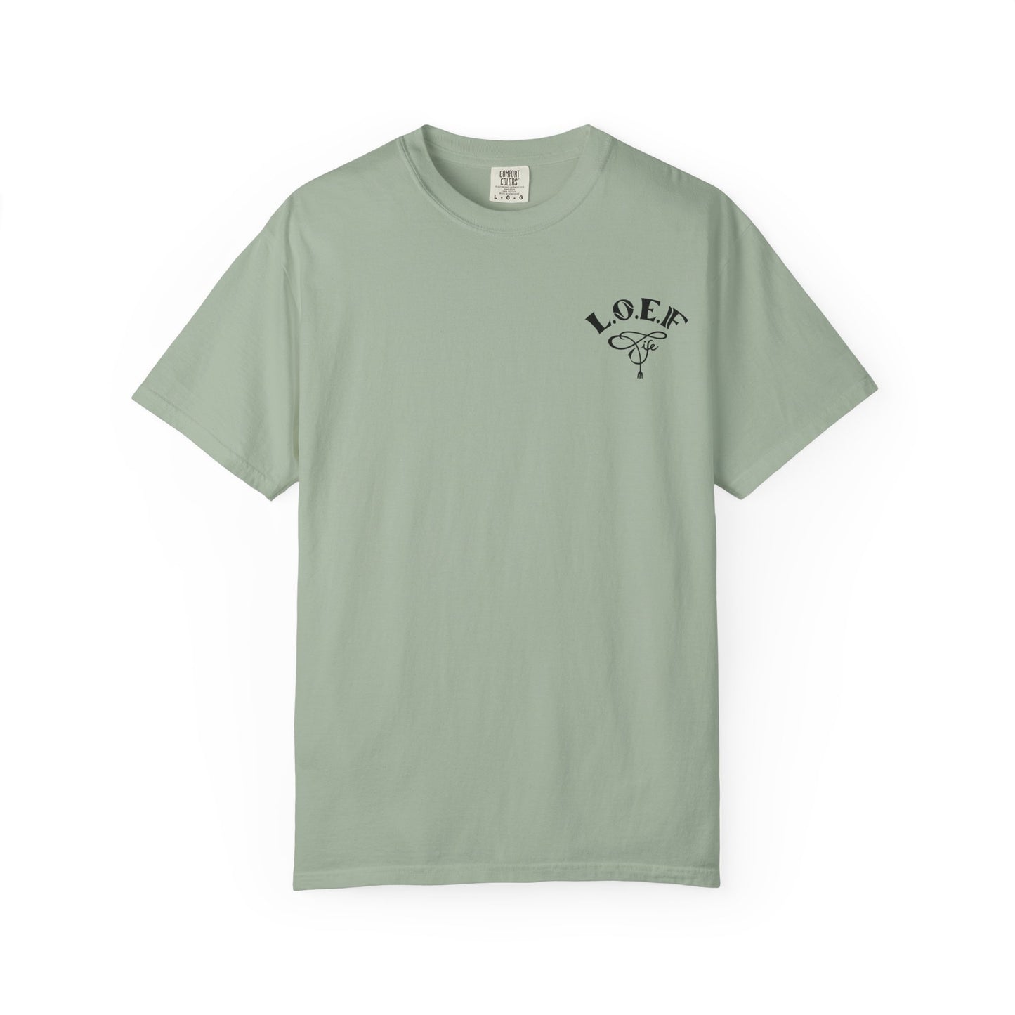 L.O.E.F LIFESTYLE OF EVERYDAY FOODIES Unisex Tee Shirt (Black)