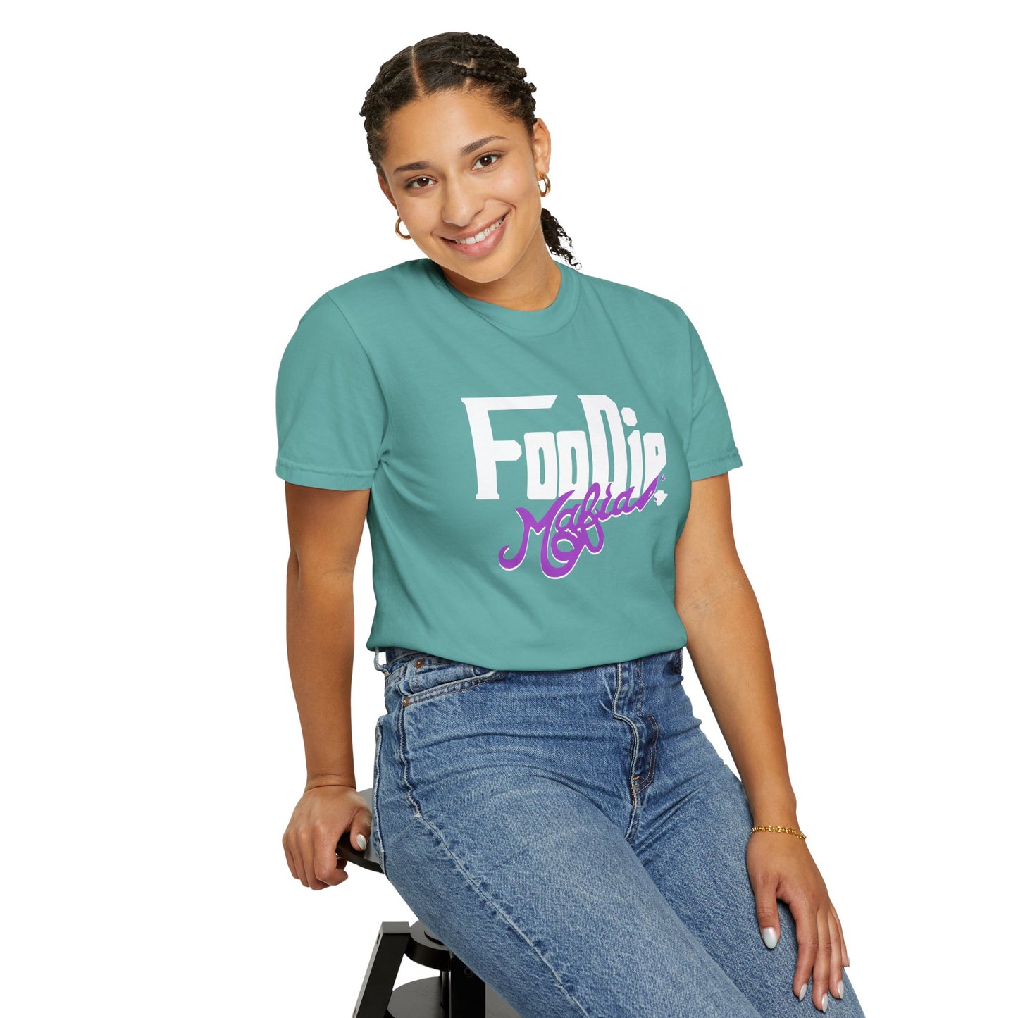 L.O.E.F Foodie Mafia Unisex Tee Shirt  (Purple)