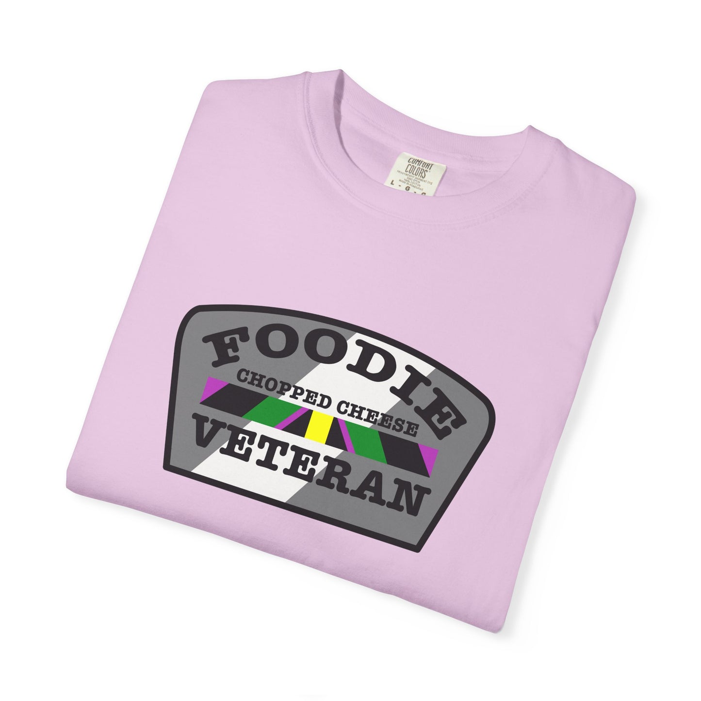 L.O.E.F Foodie Veteran Chopped Cheese Unisex Tee Shirt (Gray)