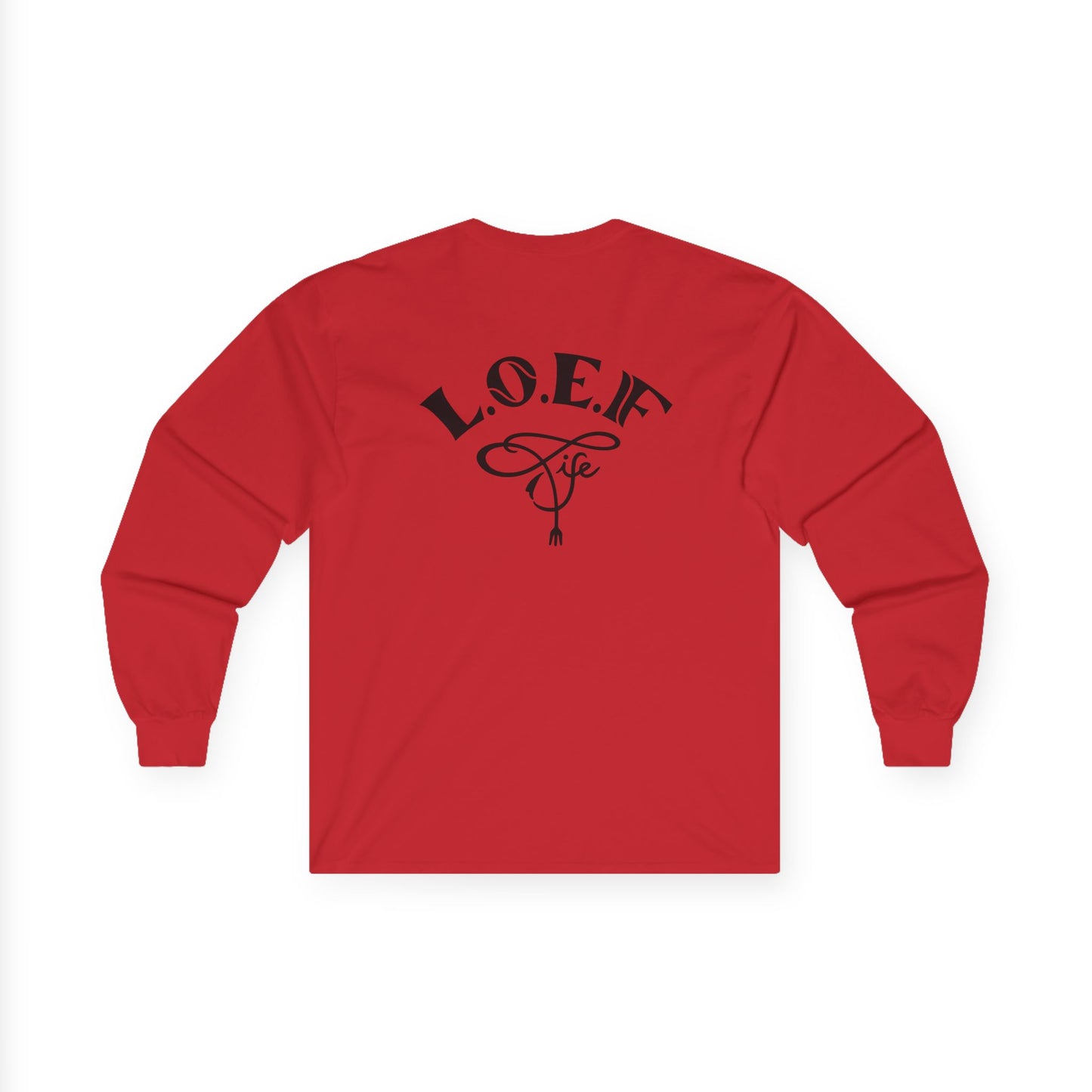 L.O.E.F Foodie 4Life Certified Long Sleeve Tee (Dark Blue)