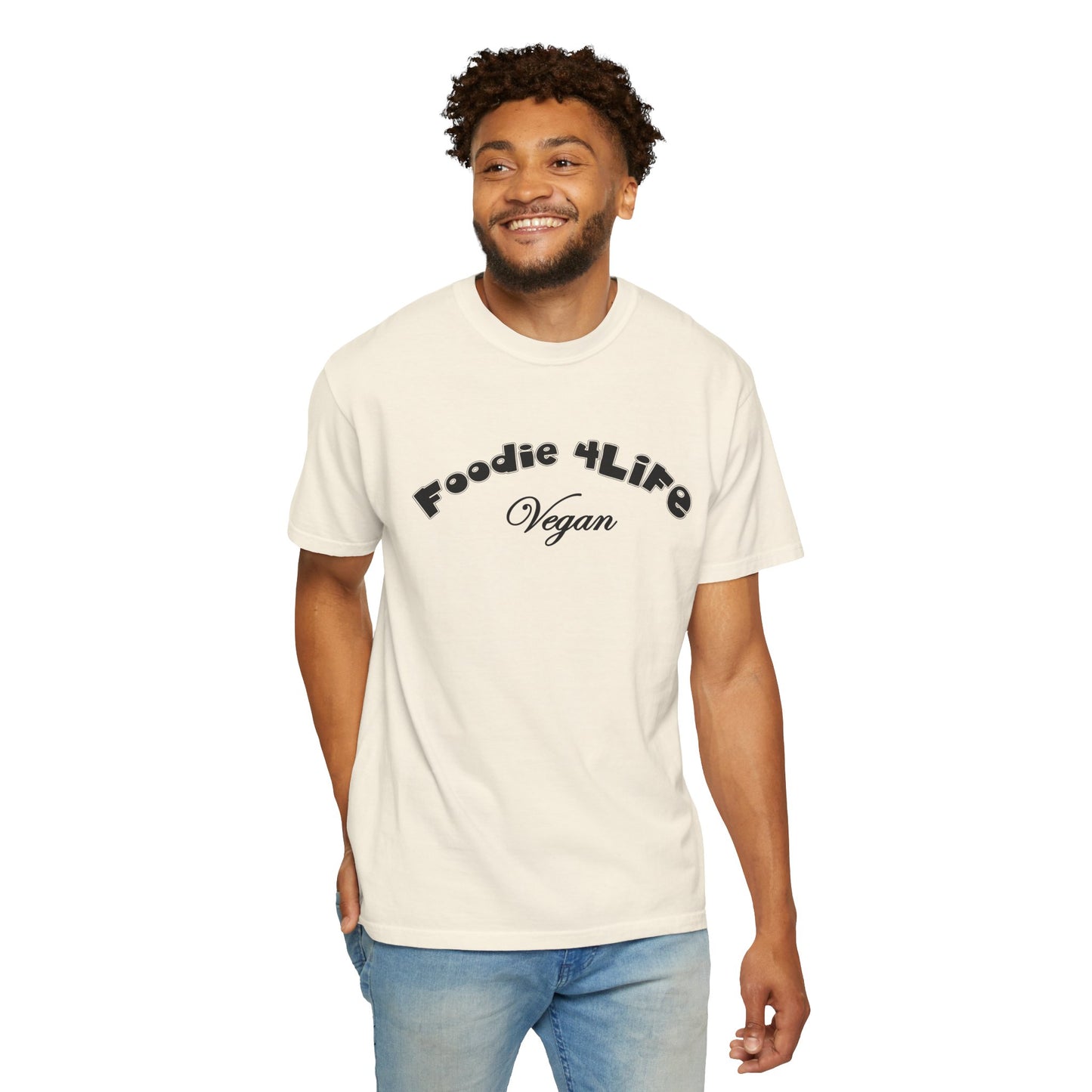 L.O.E.F Foodie 4Life Vegan Unisex Tee Shirt (Black)