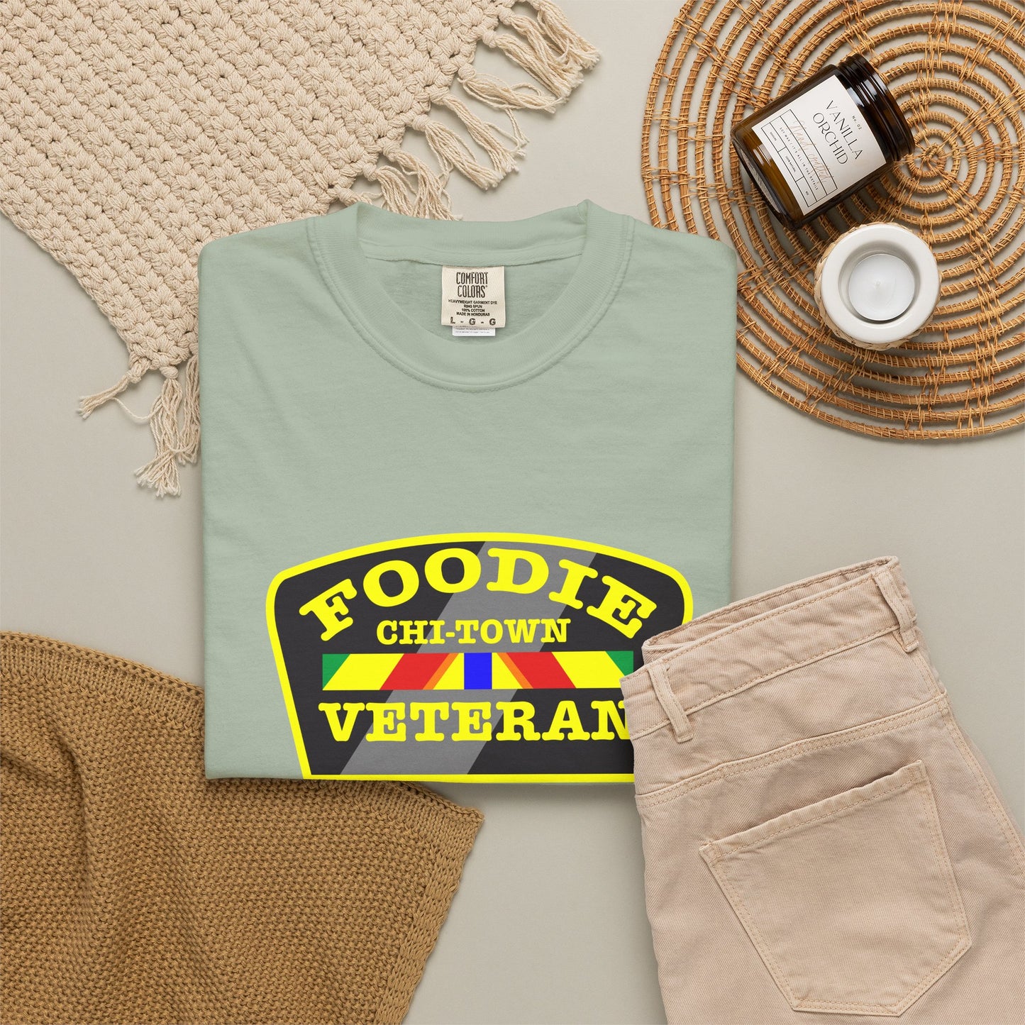 L.O.E.F Foodie Veteran CHI-TOWN Unisex Tee Shirt