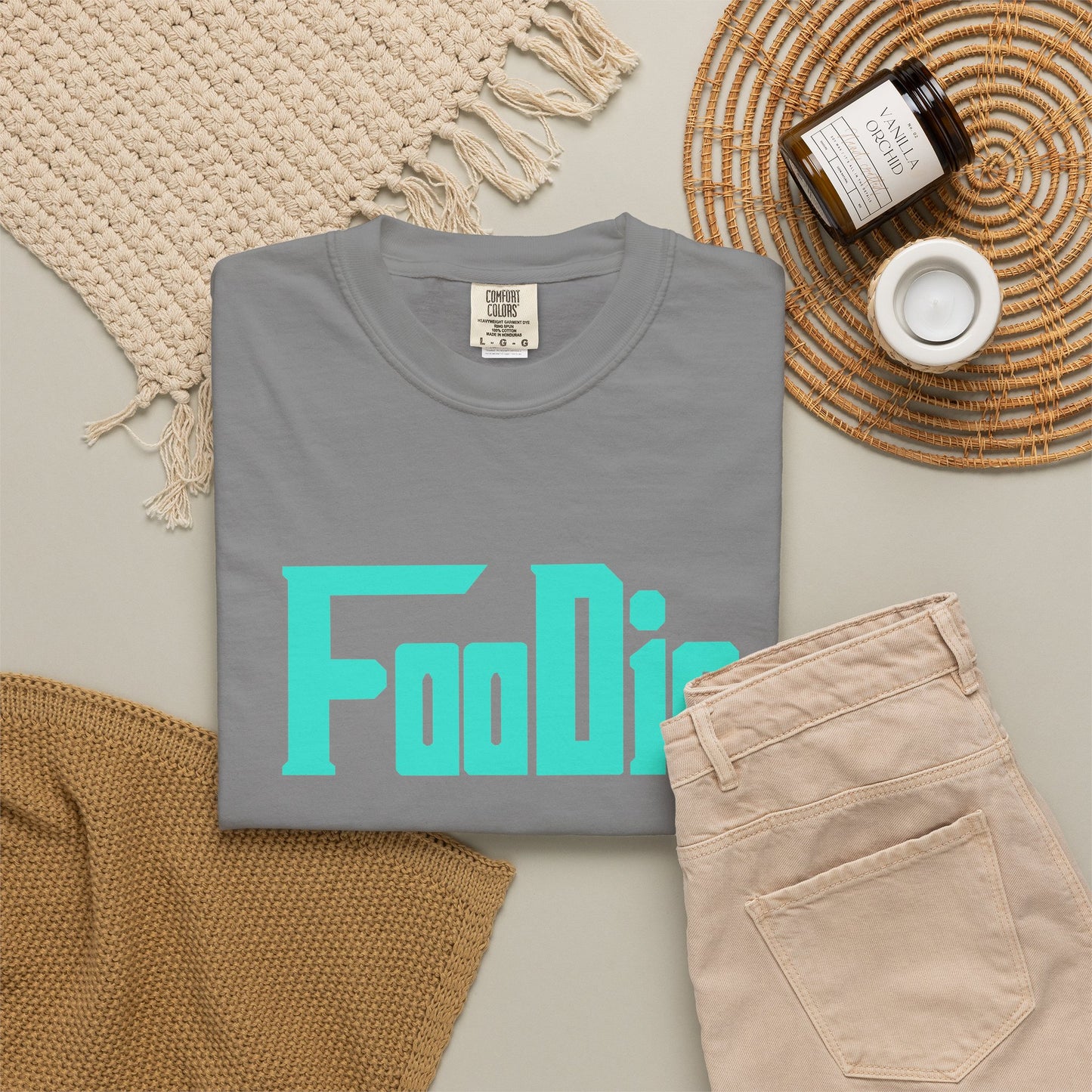 L.O.E.F Foodie Unisex Tee Shirt (Turquoise)