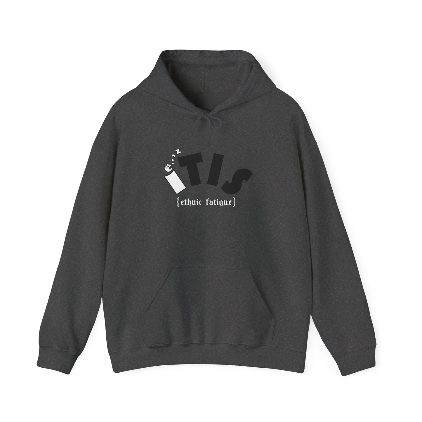 L.O.E.F ITIS Unisex Hooded Sweatshirt (White and Black)