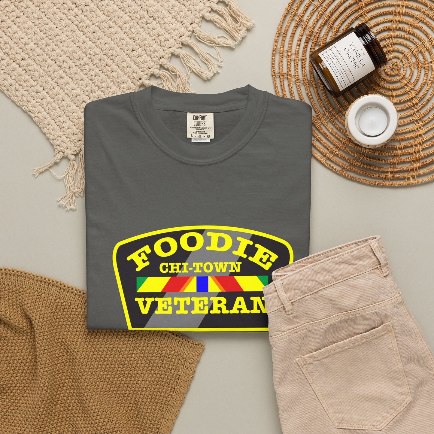L.O.E.F Foodie Veteran CHI-TOWN Unisex Tee Shirt