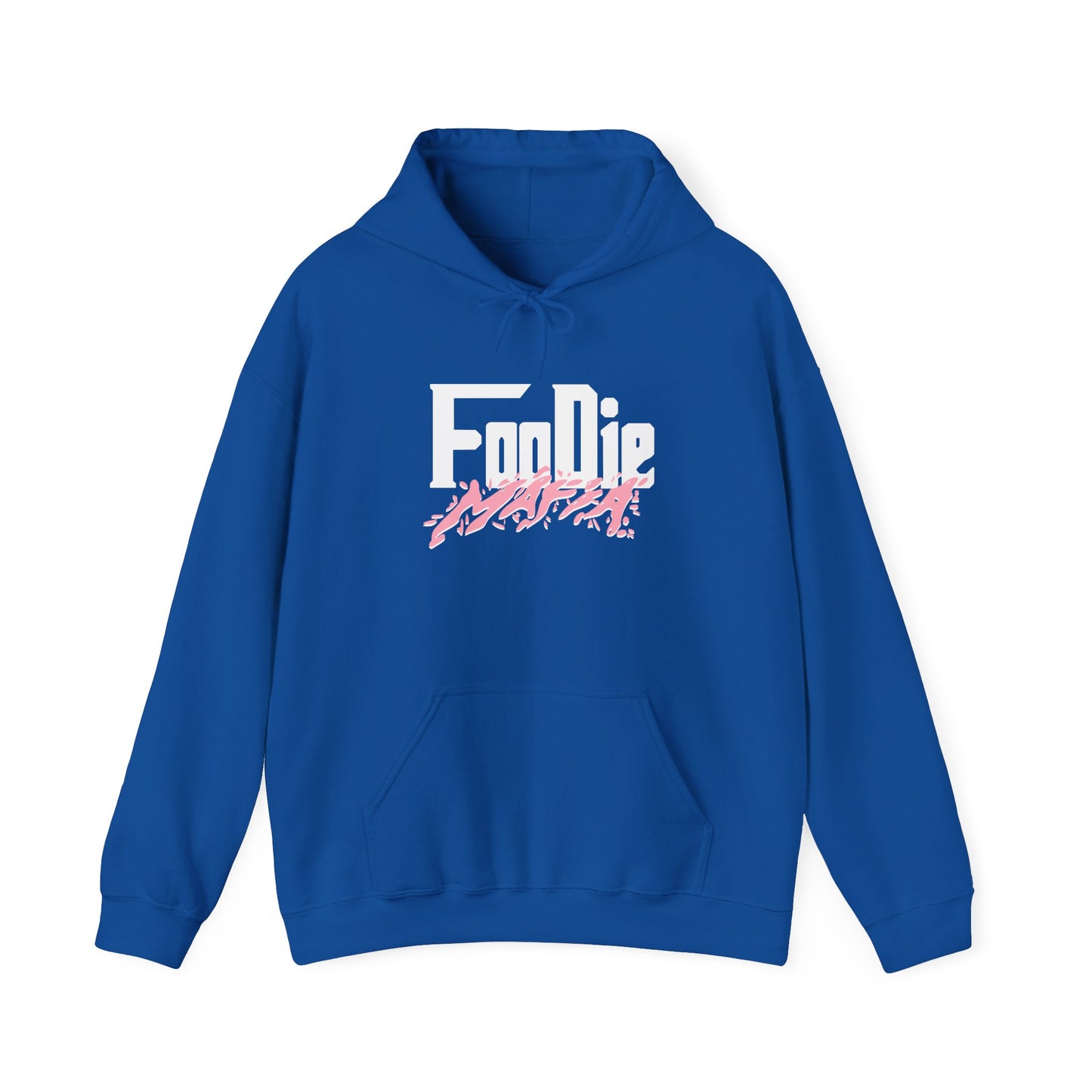 L.O.E.F White Foodie Mafia Unisex Hooded Sweatshirt (Soft Pink)