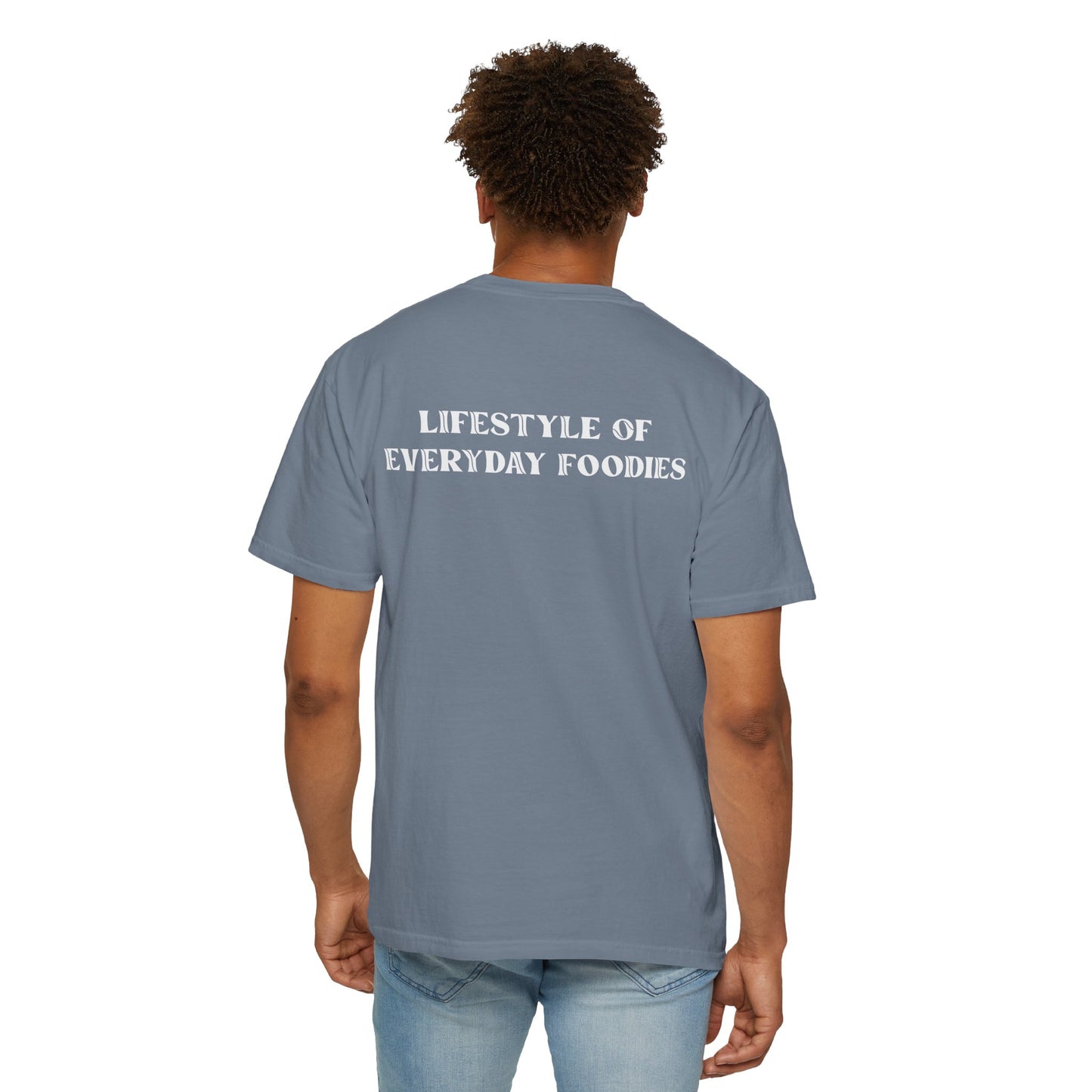 L.O.E.F LIFESTYLE OF EVERYDAY FOODIES Unisex Tee Shirt (White)