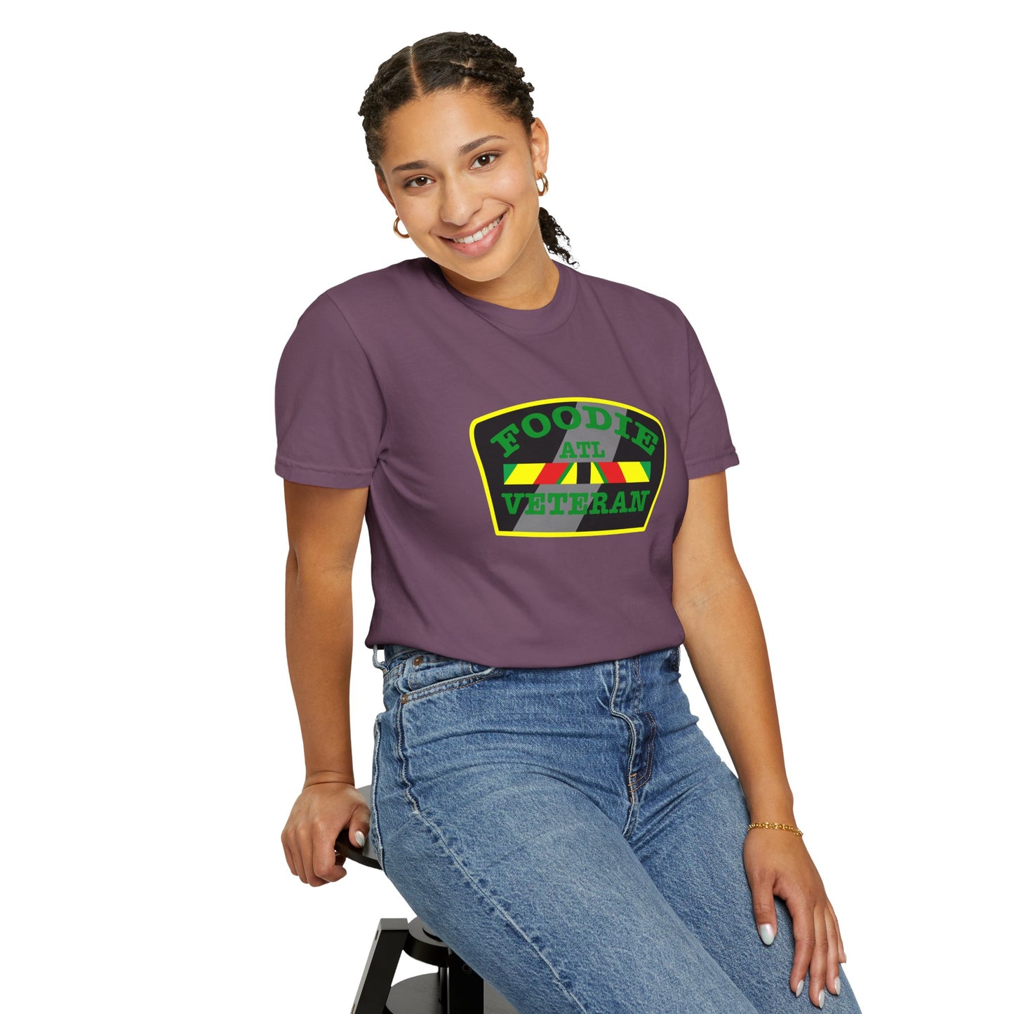L.O.E.F Foodie Veteran ATL Unisex Tee Shirt (Green)
