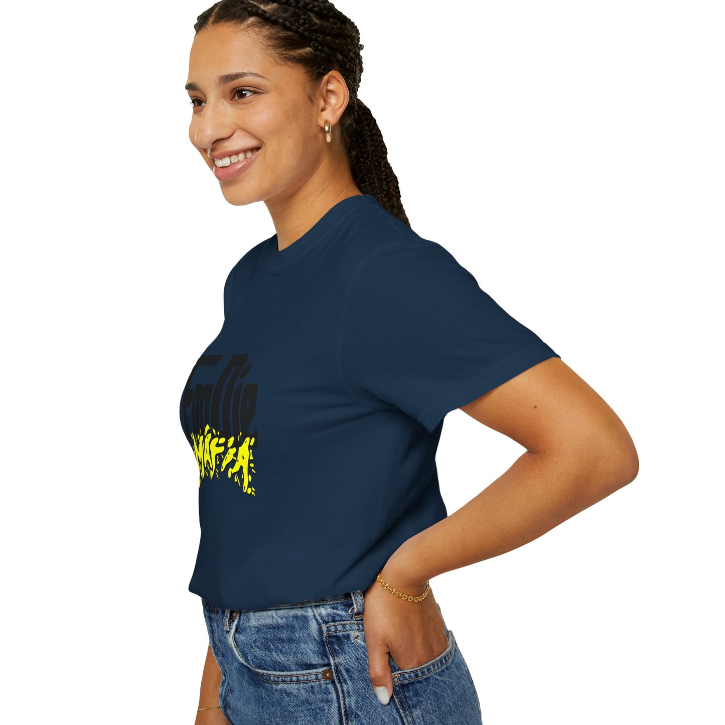 L.O.E.F Foodie Mafia Unisex Tee Shirt (Bright Yellow)