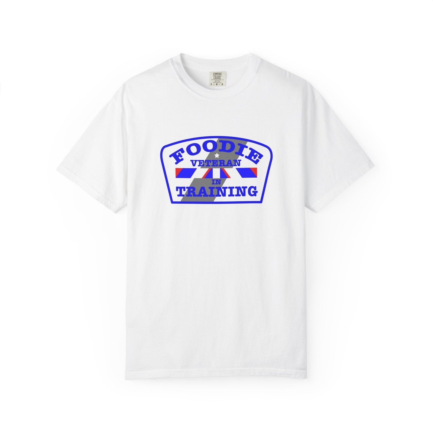 L.O.E.F Foodie Veteran IN TRAINING Unisex Tee Shirt (Blue)