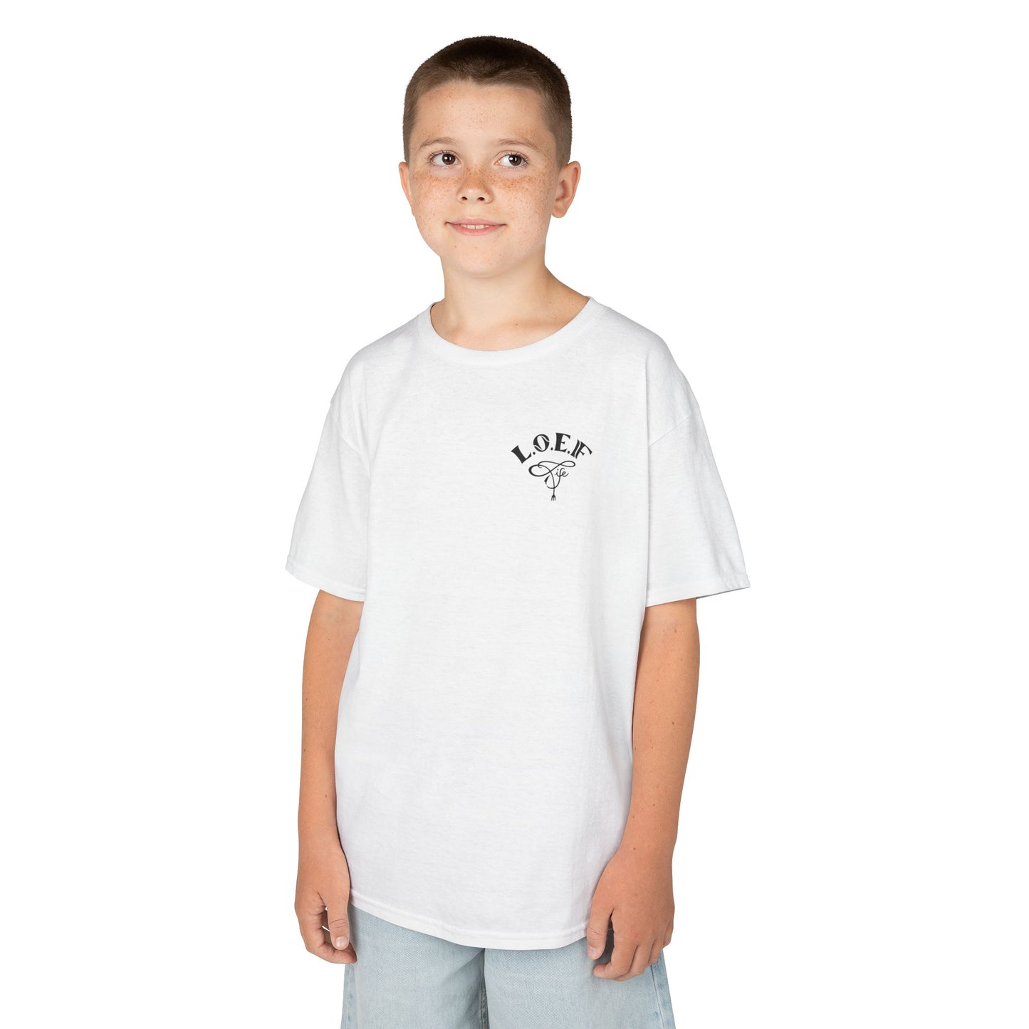 L.O.E.F Foodie 4Life Young Tee Shirt  (Dark Blue)