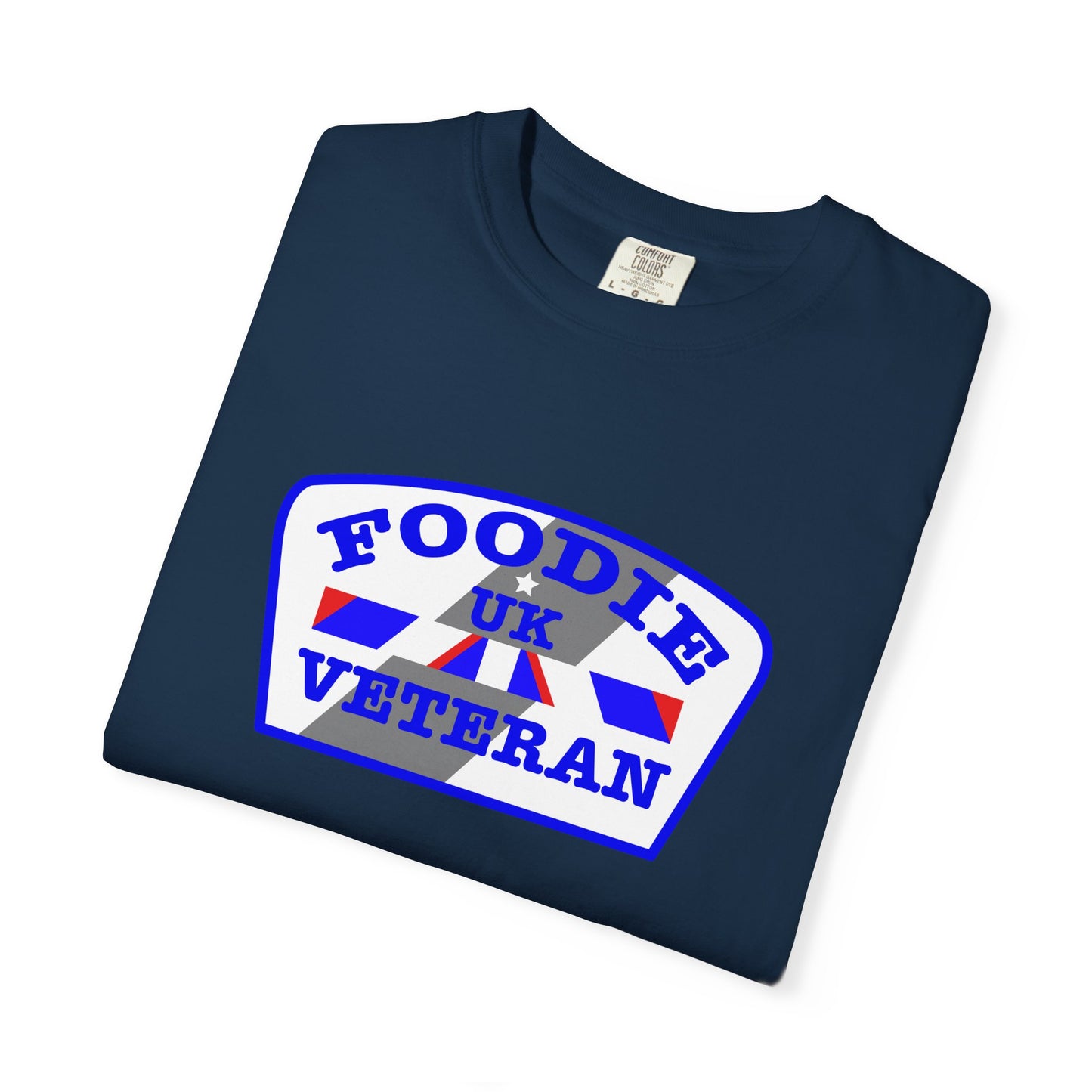 L.O.E.F Foodie Veteran UK Unisex Tee Shirt (Blue)