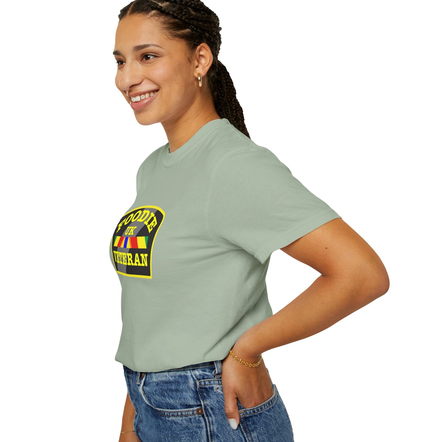 L.O.E.F Foodie Veteran UK Unisex Tee Shirt (Yellow)