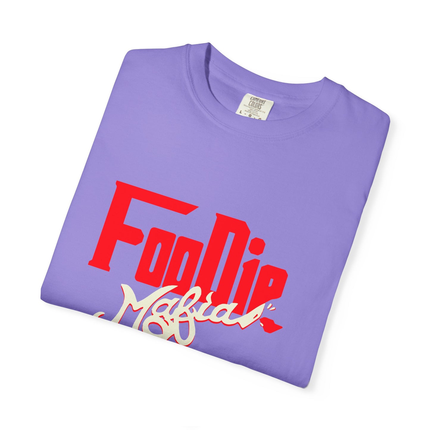 L.O.E.F Red Foodie Mafia Unisex Tee shirt (Beige)